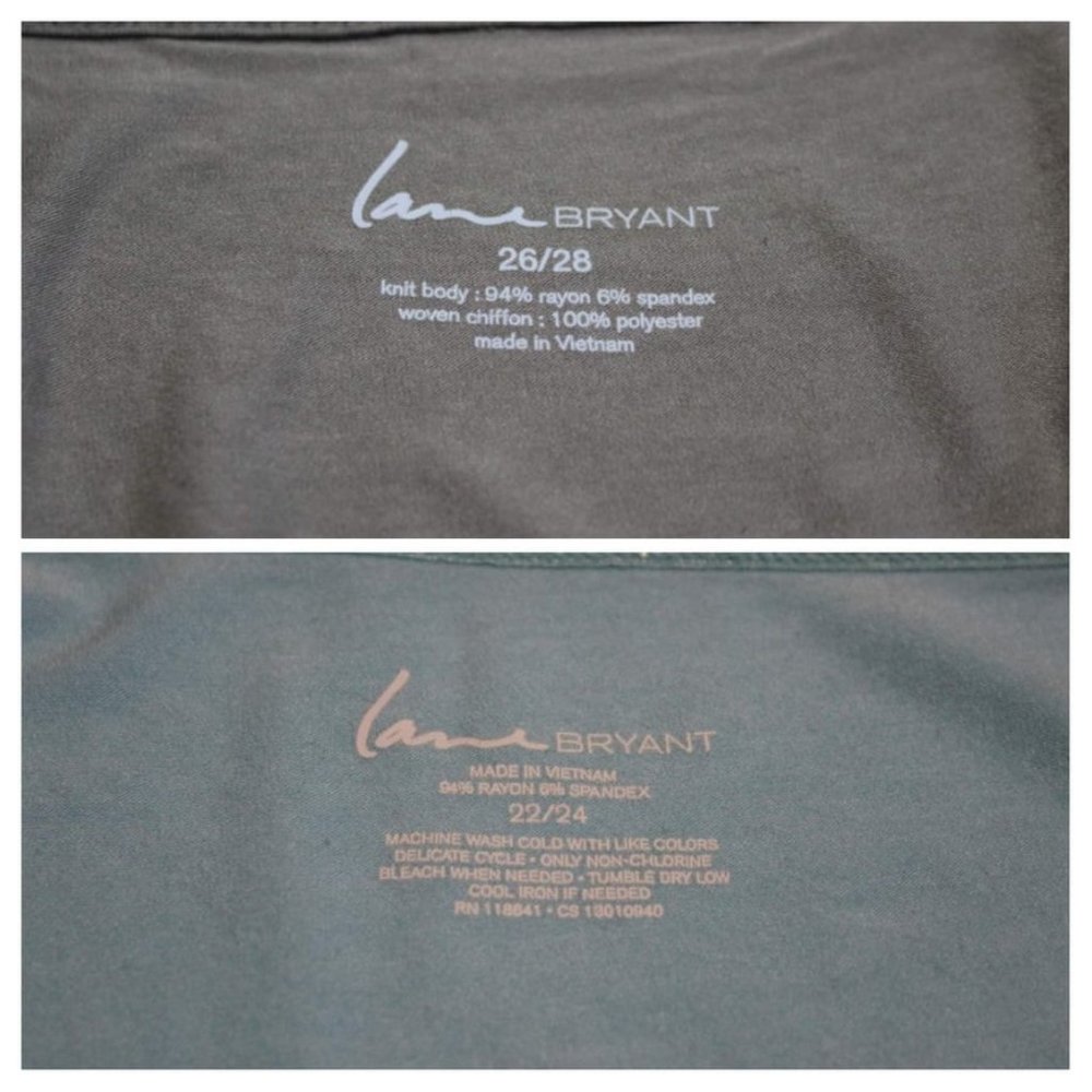 LOT of 3 Camisole / Tank Tops Apt 9 & Layne Bryant Burgundy, Teal, Taupe - Picture 11 of 16